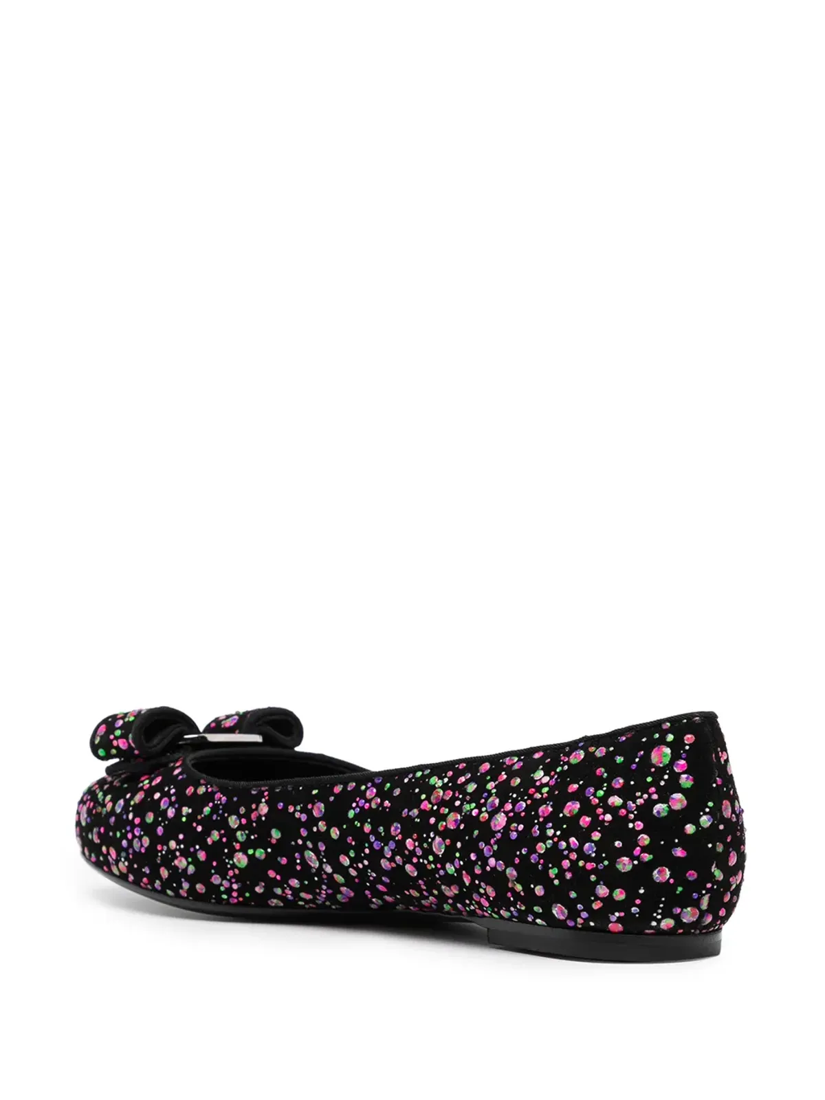 Ferragamo Varina レザー バレリーナシューズ - ブラック - 画像3