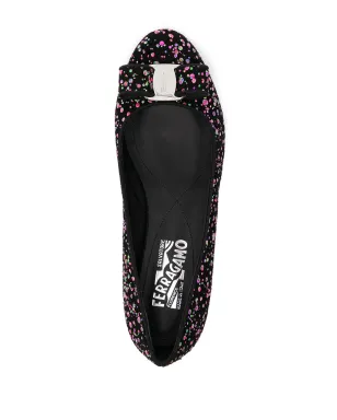 Ferragamo Varina レザー バレリーナシューズ - ブラック - サムネイル4
