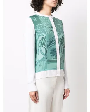Ferragamo フローラルプリント ボタン留めカーディガン - White - サムネイル3