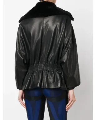 Versace Pre-Owned 1980年代 シアリングカラー ジャケット - ブラック - サムネイル4