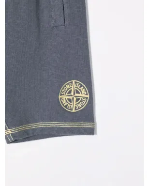 Stone Island Junior ロゴ刺繍ベルムーダーショーツ - サムネイル3