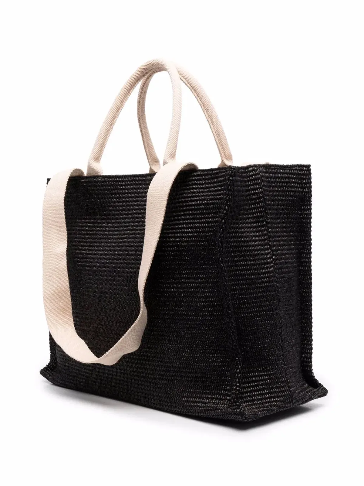 Marni ロゴ刺繍 ラフィア トートバッグ - 画像3