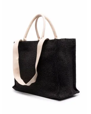 Marni ロゴ刺繍 ラフィア トートバッグ - サムネイル3