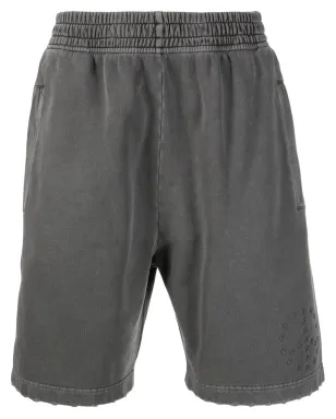Études Studio straight-leg organic cotton shorts - Grey - サムネイル1