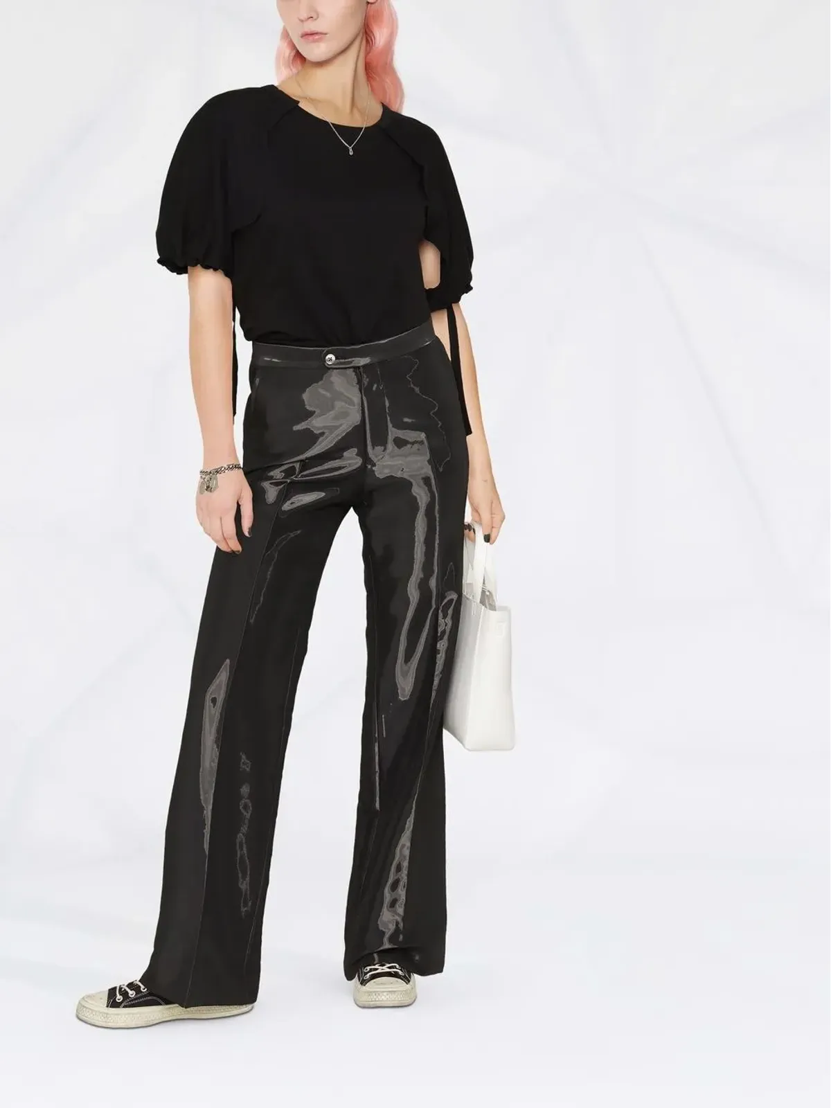 Yohji Yamamoto パフスリーブTシャツ - 画像2
