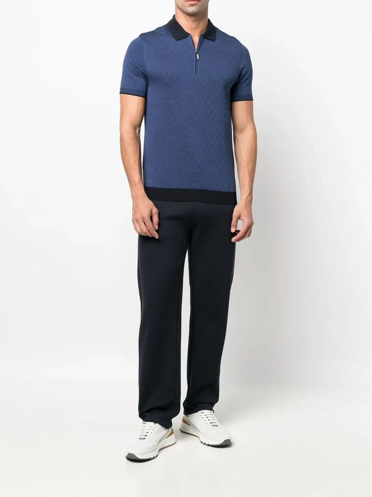 Corneliani エラスティックドローコード ウエスト パンツ - 画像2