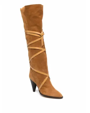ISABEL MARANT レースアップスエードブーツ - サムネイル2