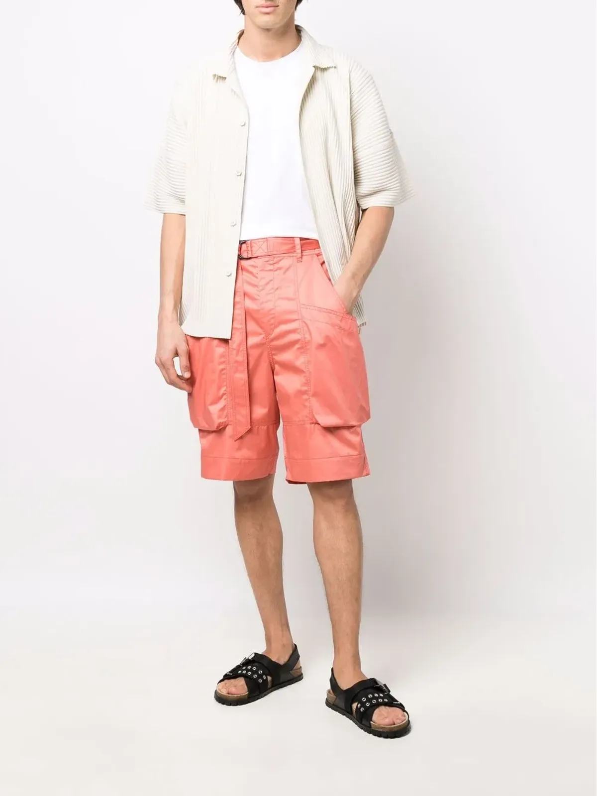 MARANT ベルト付きカーゴショーツ - 画像2