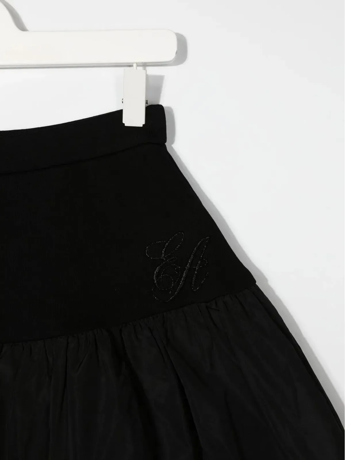Emporio Armani Kids TEEN 刺繍ロゴ入りパネルスカート - 画像3