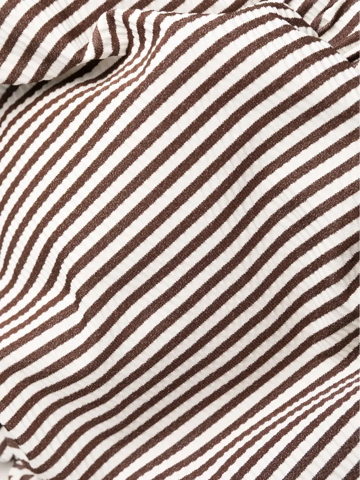 GANNI ルーシュストライプビキニトップ - 画像3