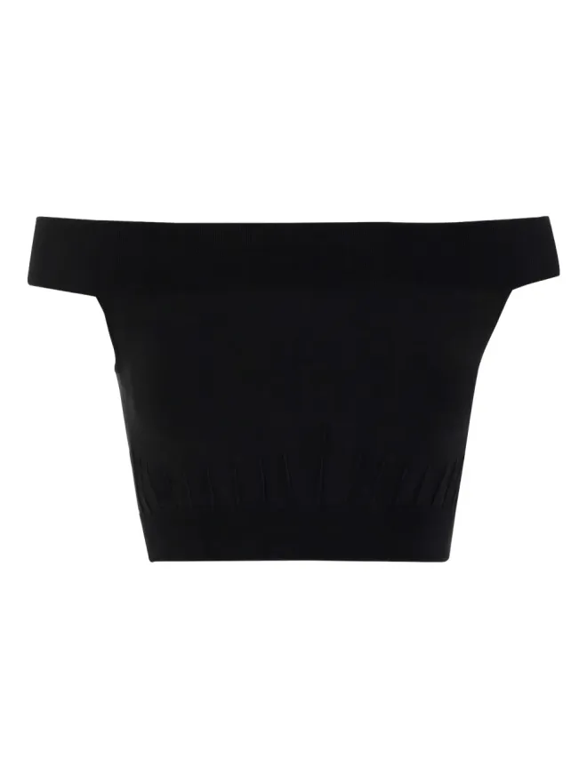 Alexander McQueen Alexander McQueen オフショルダークロップトップの商品画像