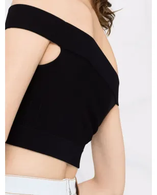 Alexander McQueen オフショルダークロップトップ - サムネイル5