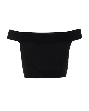 Alexander McQueen オフショルダークロップトップ - サムネイル2