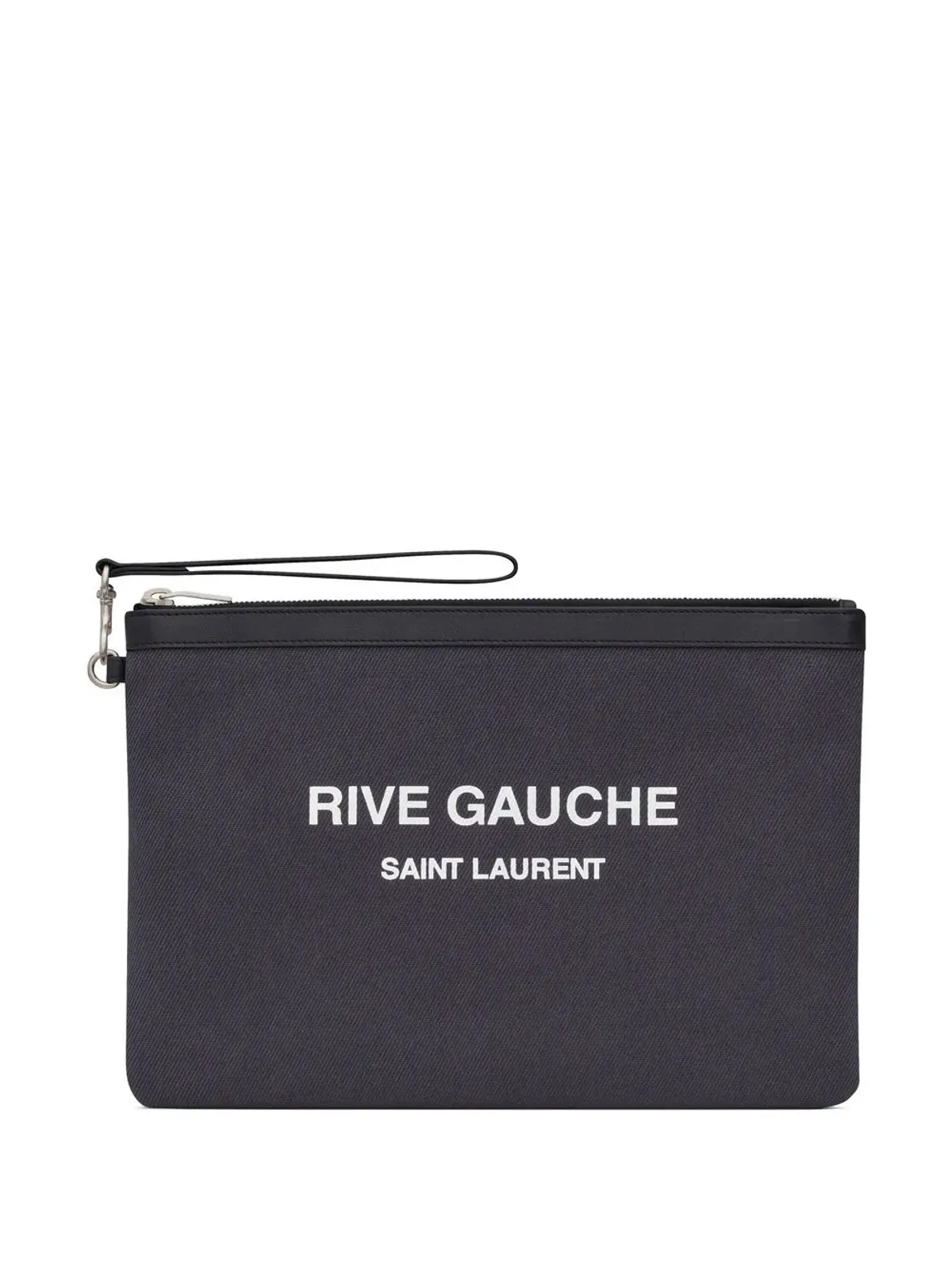 Saint Laurent ロゴプリントジップポーチ - 画像1