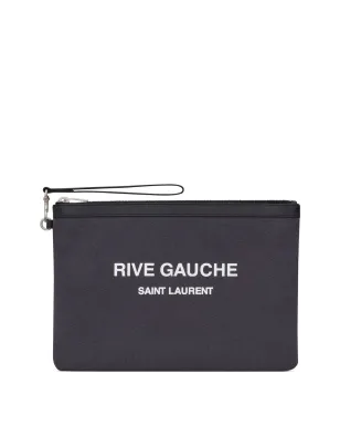 Saint Laurent ロゴプリントジップポーチ - サムネイル1