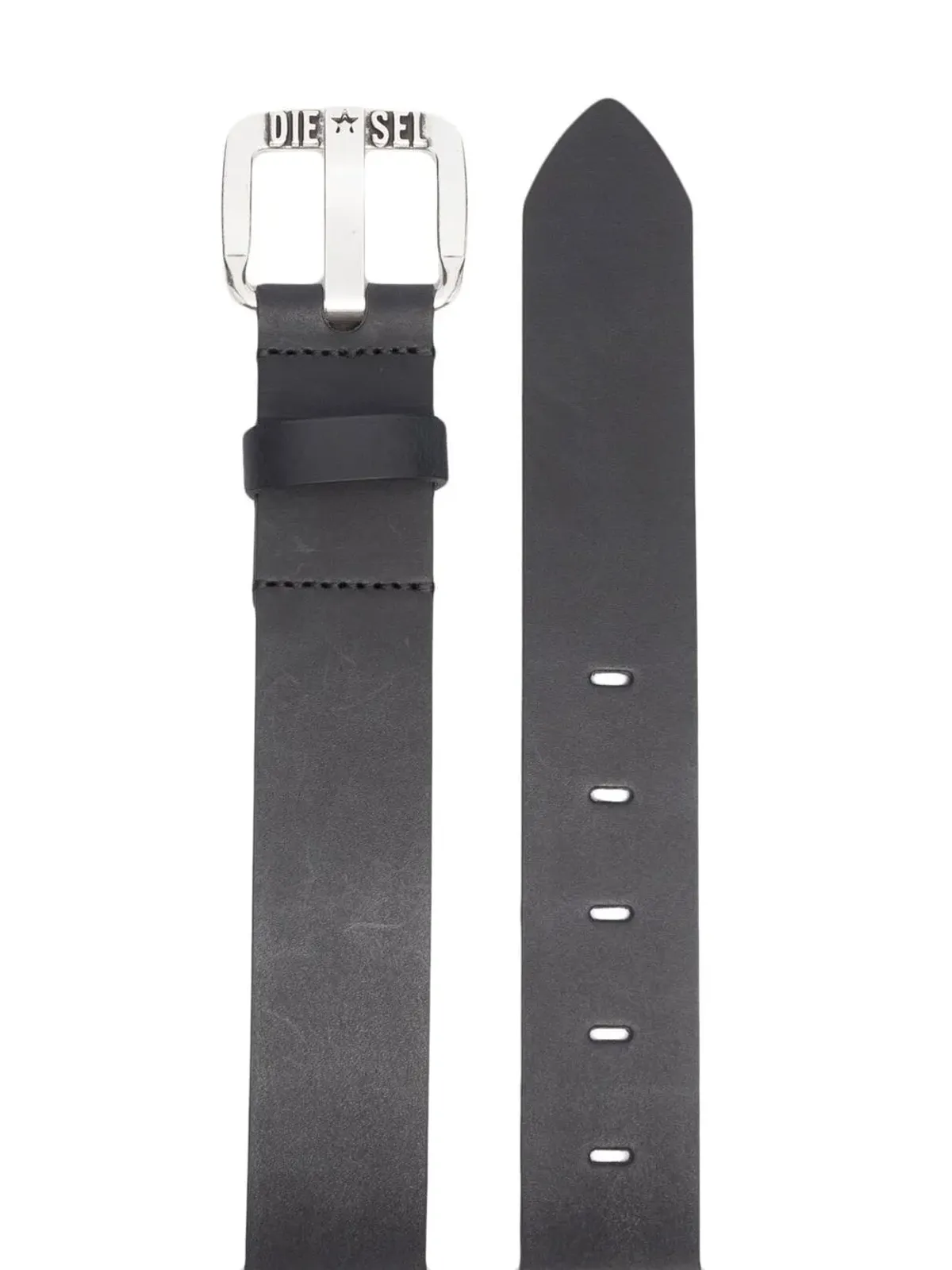 Diesel B-Star II leather belt - Black - 画像2
