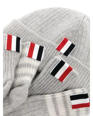 Thom Browne Kids ニットビーニー メリノ セット - サムネイル2