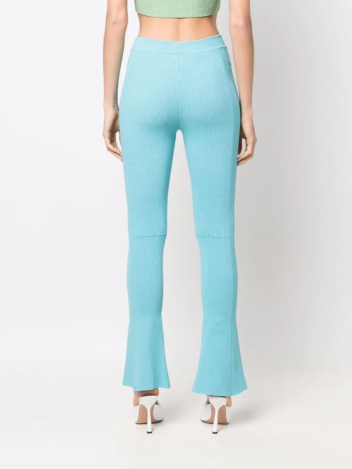 Jacquemus ストレッチブーツカットパンツ - ブルー - 画像4