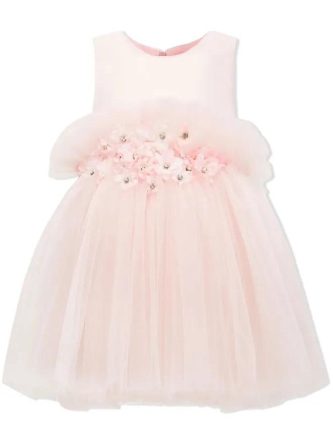 Tulleen Tulleen 花柄アップリケ付きチュールドレスの商品画像