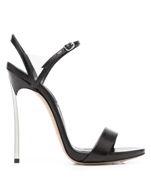 Casadei オープントゥ・ヒールサンダル - ブラック - サムネイル1