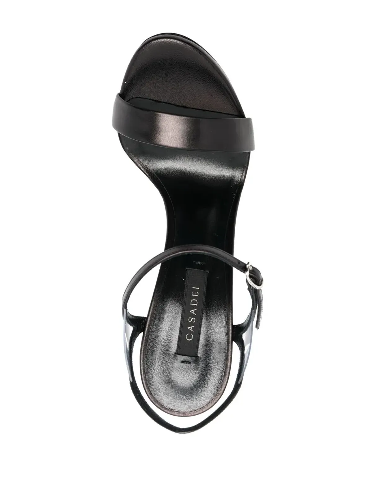 Casadei オープントゥ・ヒールサンダル - ブラック - 画像4