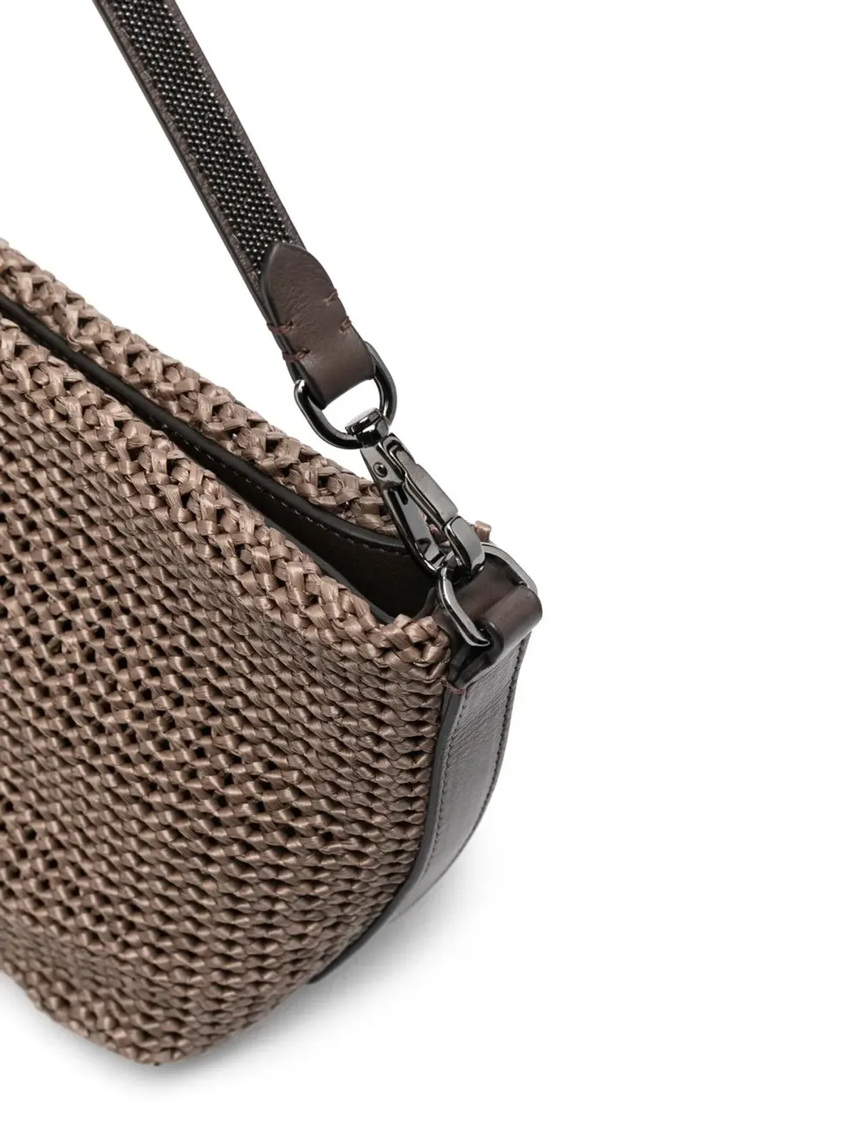 Brunello Cucinelli ラフィア風ショルダーバッグ - 画像5