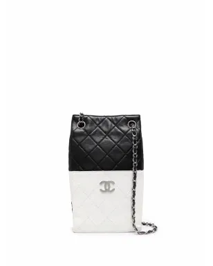 CHANEL ビンテージ 2008-2009 バイカラー CCロゴ ショルダーバッグ - サムネイル1