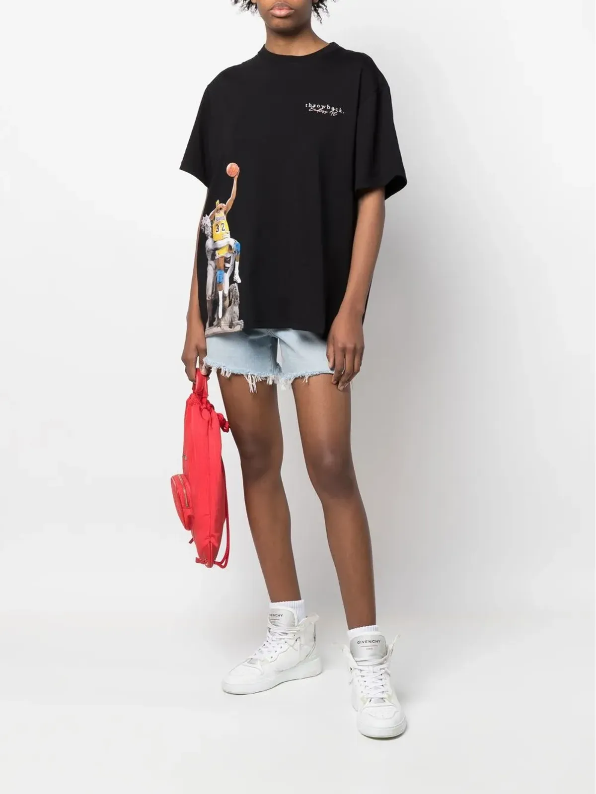 Throwback. グラフィックプリントTシャツ - 画像3