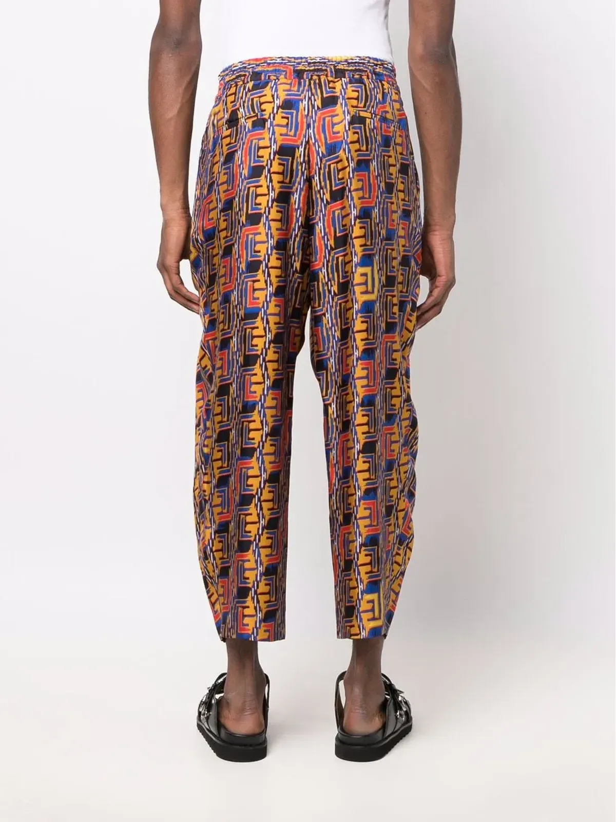 Balmain グラフィックプリント クロップドパンツ - 画像4
