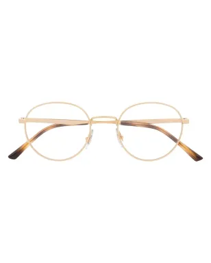 Ray-Ban ポリッシュドエフェクト・ラウンドフレーム眼鏡 - ゴールド - サムネイル1