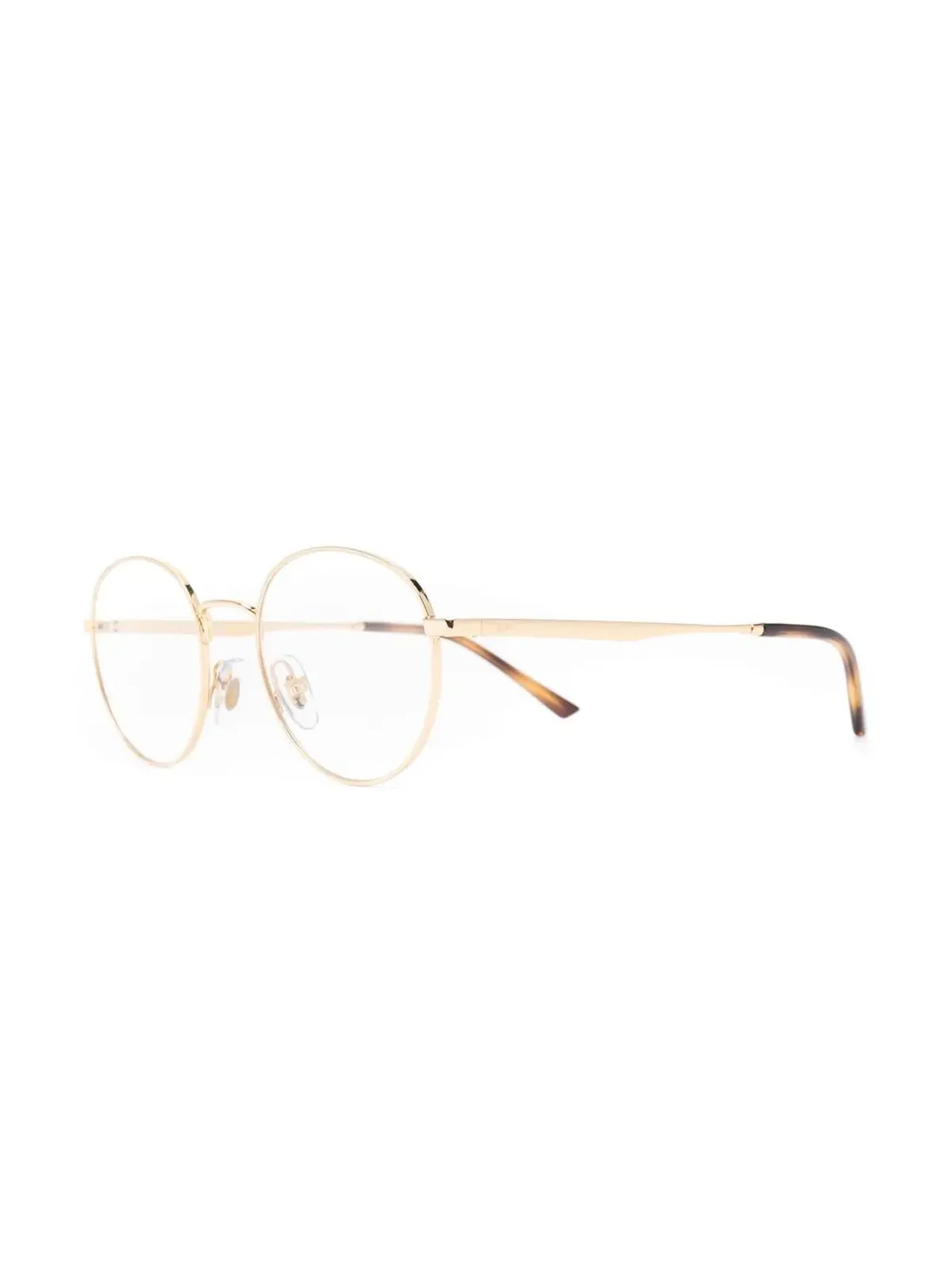 Ray-Ban ポリッシュドエフェクト・ラウンドフレーム眼鏡 - ゴールド - 画像2