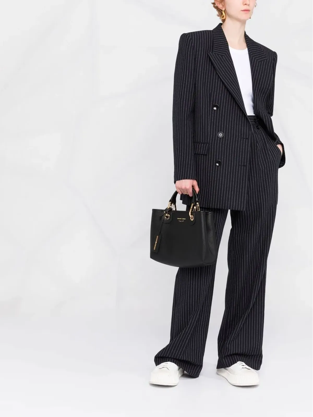 Emporio Armani ロゴタグ トートバッグ - 画像2
