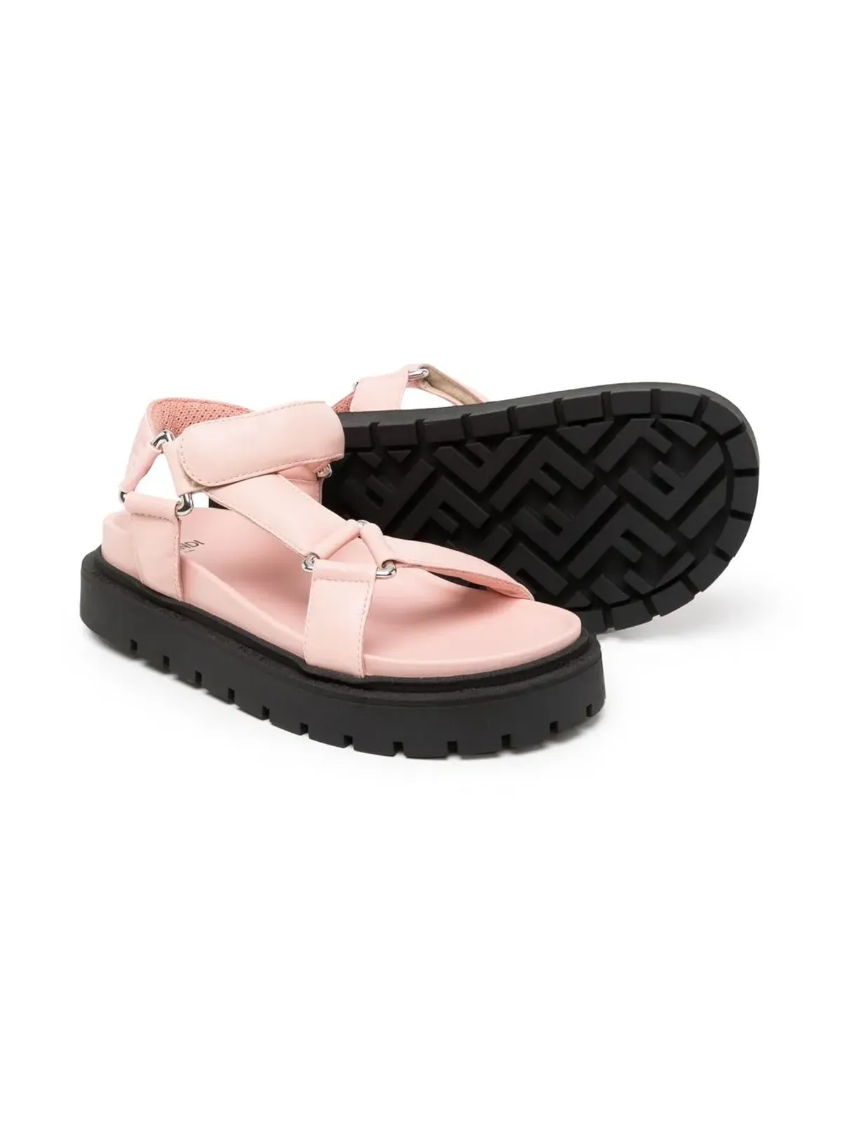 Fendi Kids タッチストラップ付きサンダル - 画像2