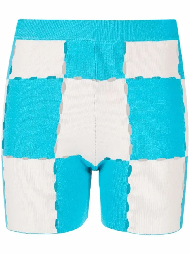 JACQUEMUS Jacquemus パッチワークチェックショーツの商品画像