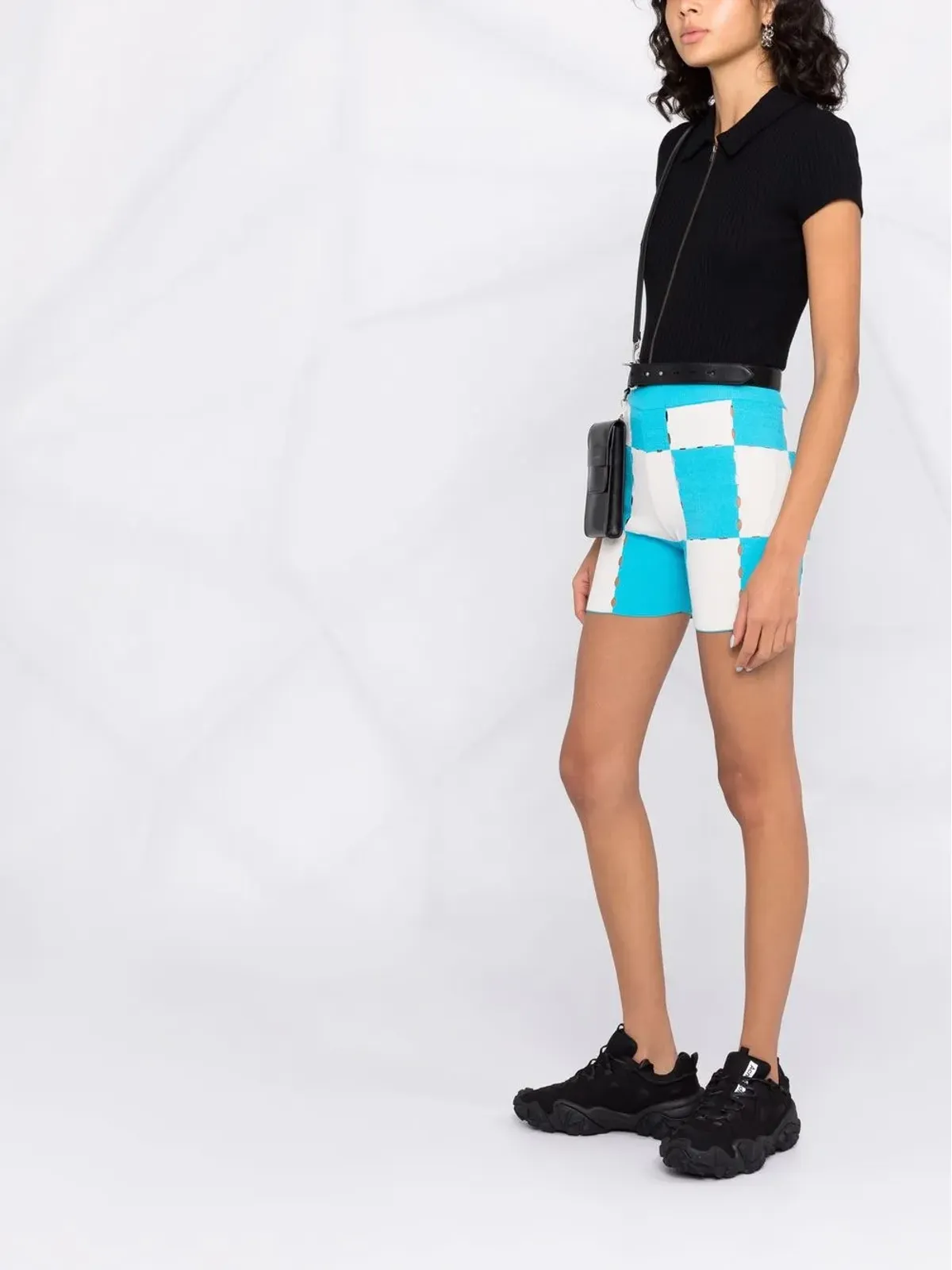 Jacquemus パッチワークチェックショーツ - 画像4