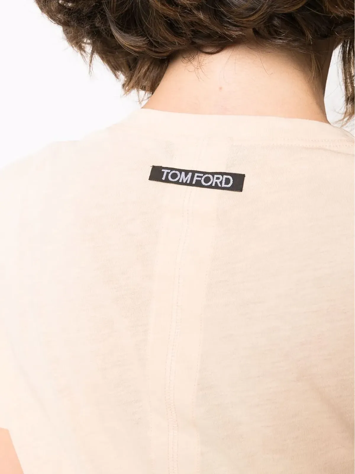 TOM FORD ショートスリーブ コットン Tシャツ - Neutrals - 画像5