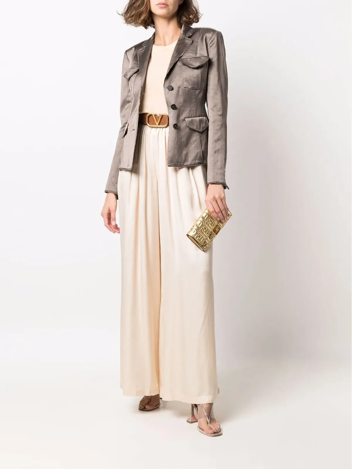 TOM FORD ショートスリーブ コットン Tシャツ - Neutrals - 画像2