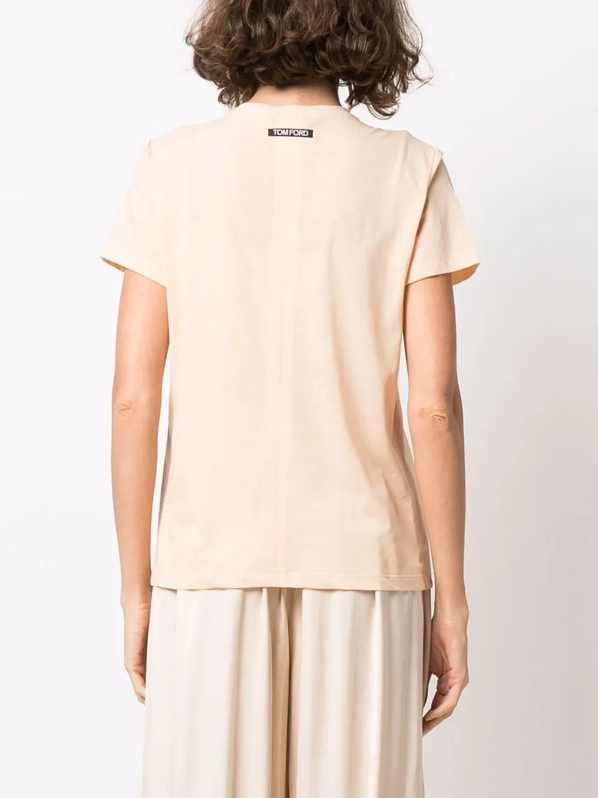 TOM FORD ショートスリーブ コットン Tシャツ - Neutrals - 画像4