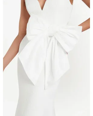 Rebecca Vallance Genevieve ボウ裝飾のガウン - サムネイル5