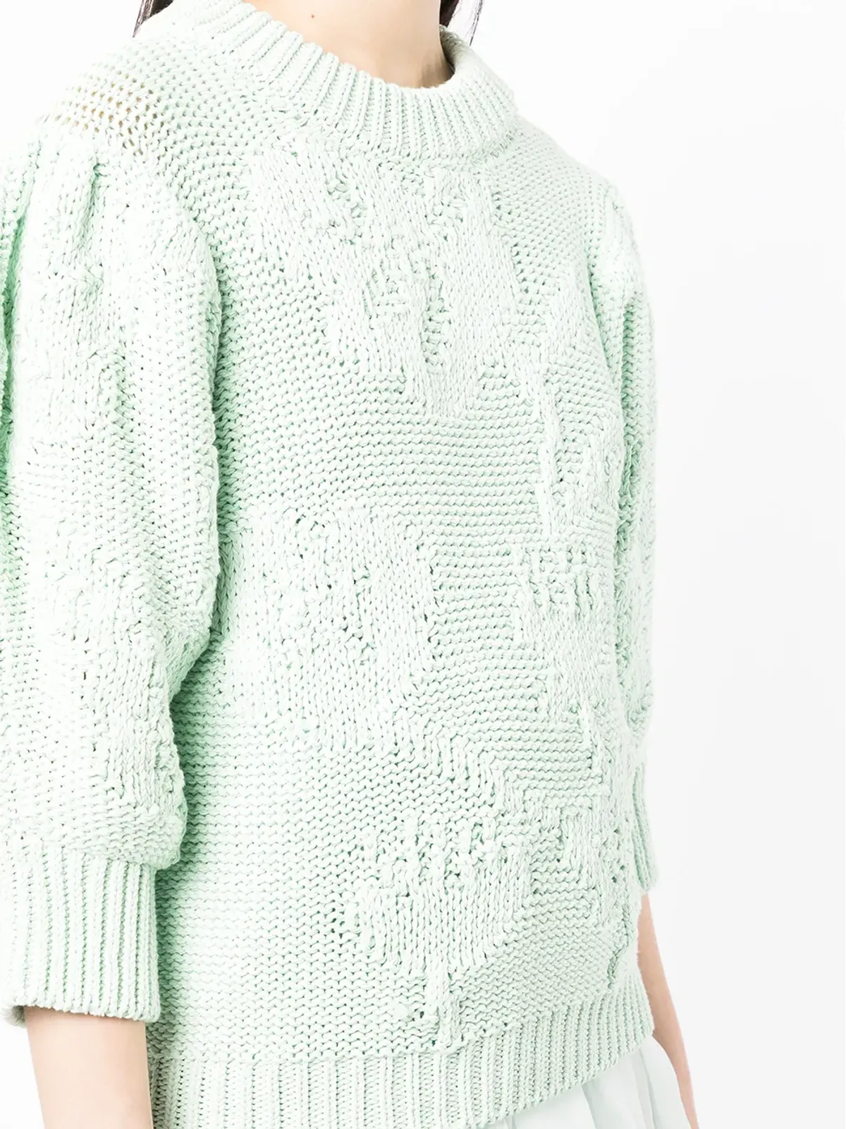 Cecilie Bahnsen オーガニックコットン チャンキー・ニット ジャンパー - 画像5