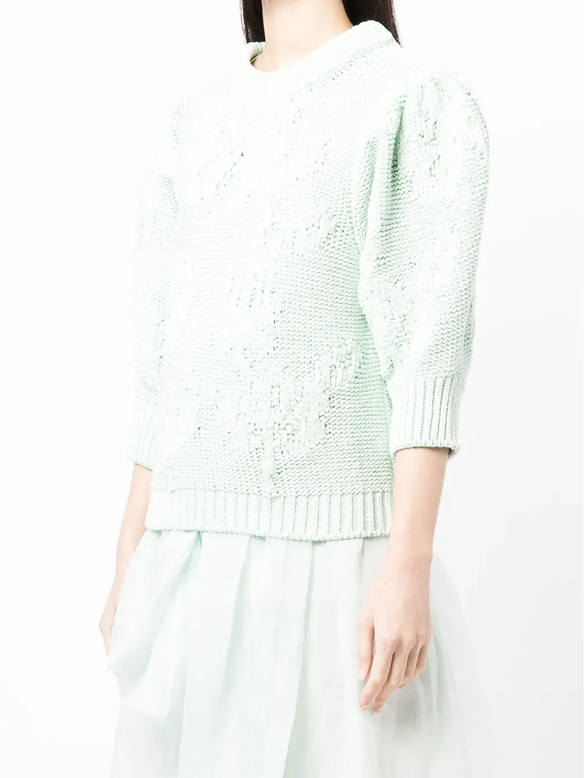 Cecilie Bahnsen オーガニックコットン チャンキー・ニット ジャンパー - 画像3