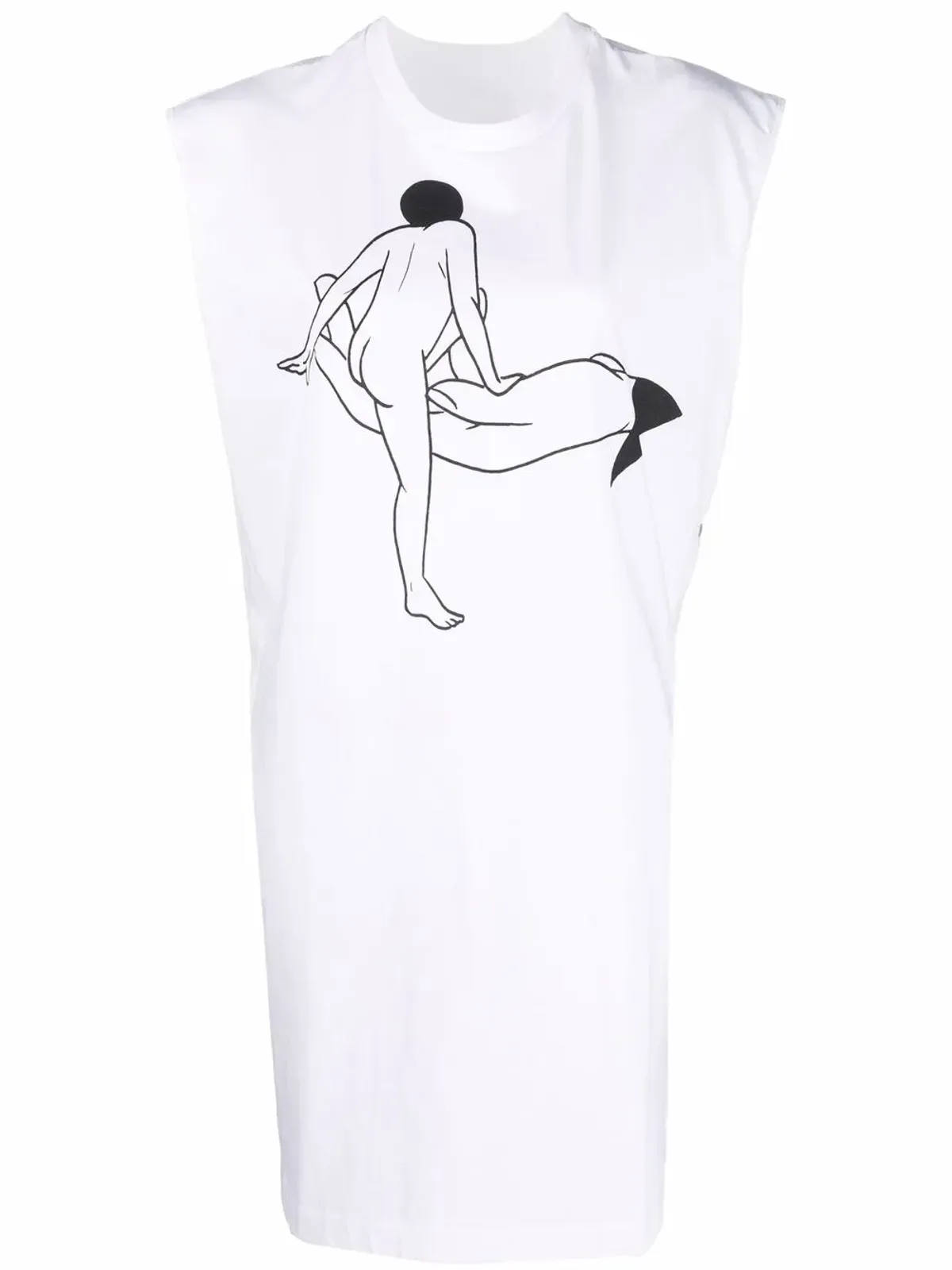 LEMAIRE x Tomaga プリント ノースリーブ Tシャツドレス - 画像1
