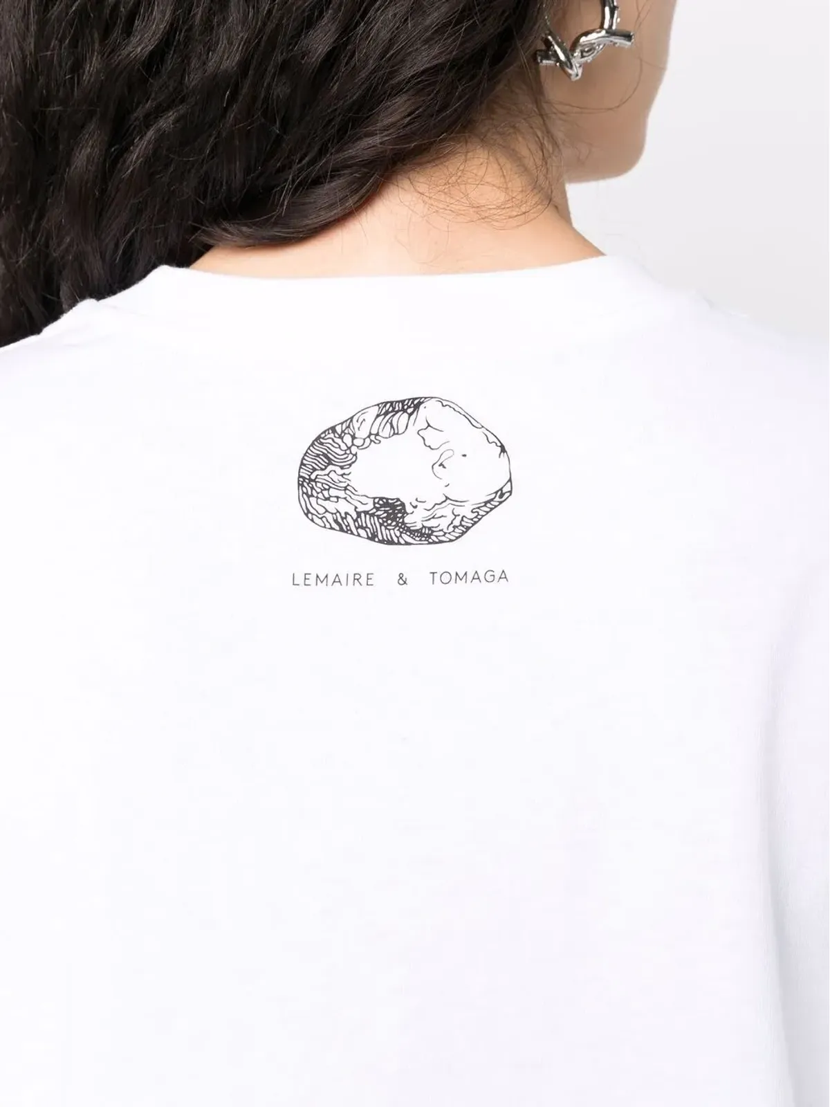 LEMAIRE x Tomaga プリント ノースリーブ Tシャツドレス - 画像5