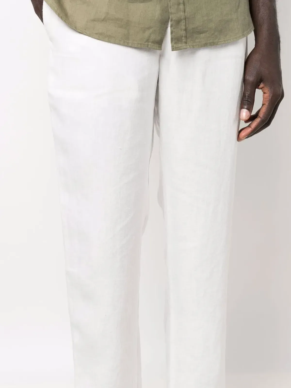 Vince drawstring straight-leg trousers - Neutrals - 画像5