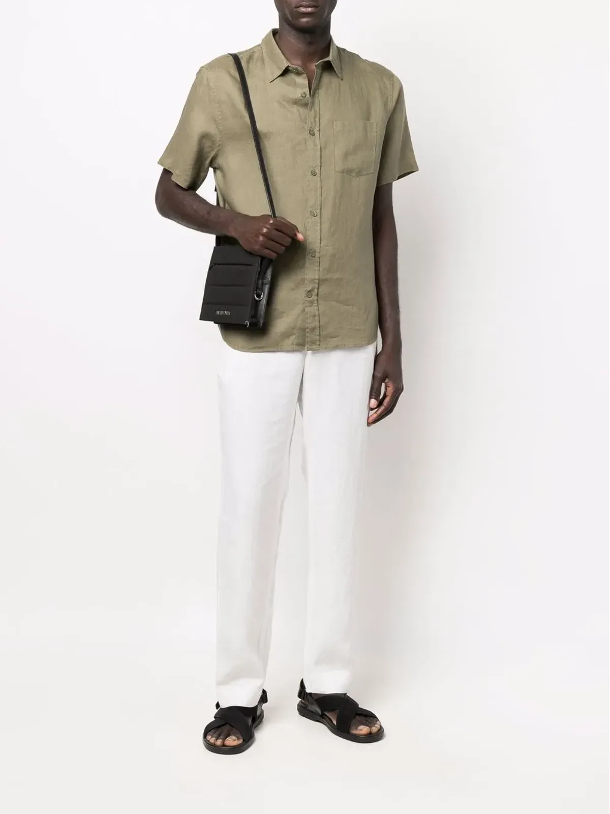 Vince drawstring straight-leg trousers - Neutrals - 画像2