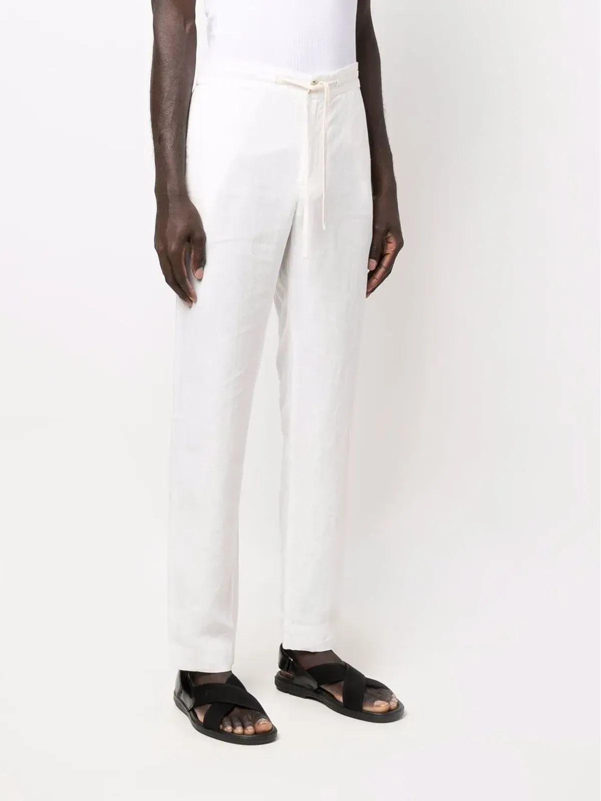 Vince drawstring straight-leg trousers - Neutrals - 画像3