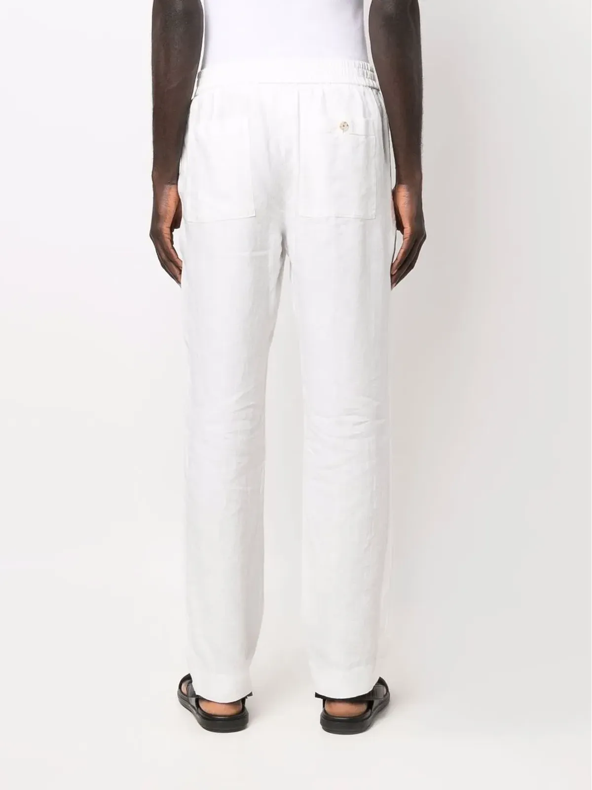 Vince drawstring straight-leg trousers - Neutrals - 画像4