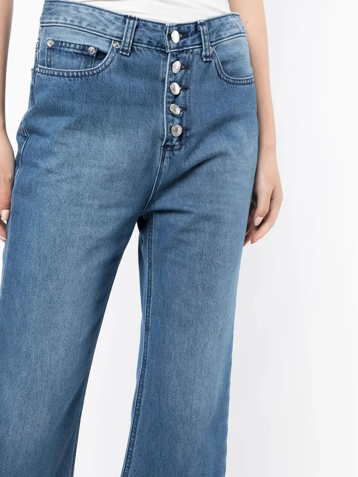 Michael Kors Selma ハイライズ クロップドジーンズ - 画像5