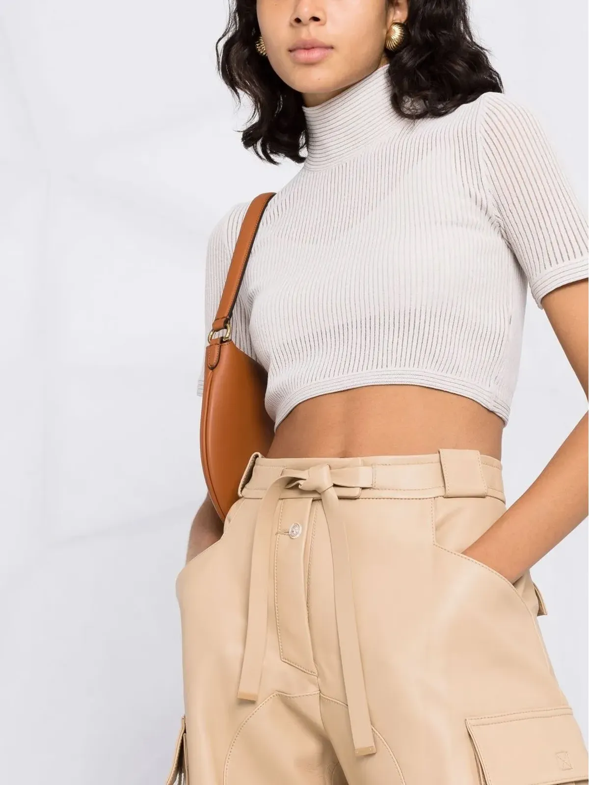 FENDI クロップドニットトップ - 画像5