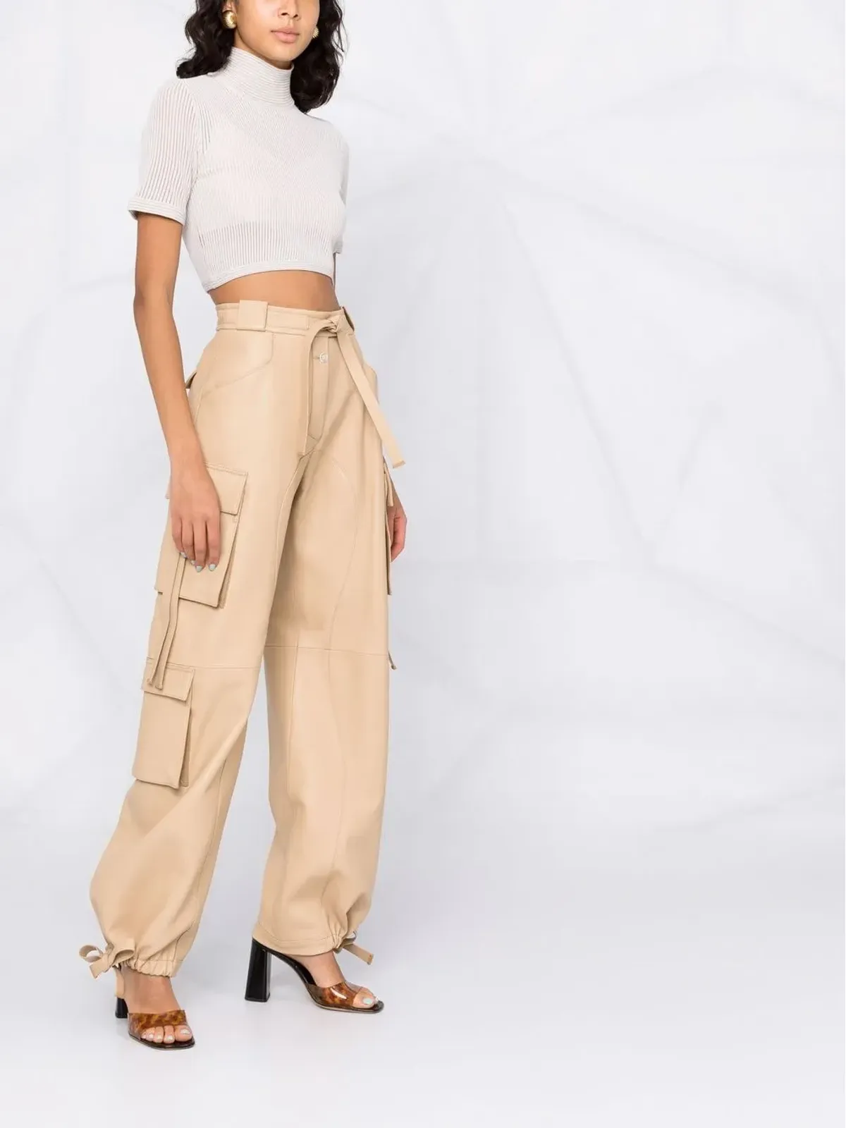 FENDI クロップドニットトップ - 画像4